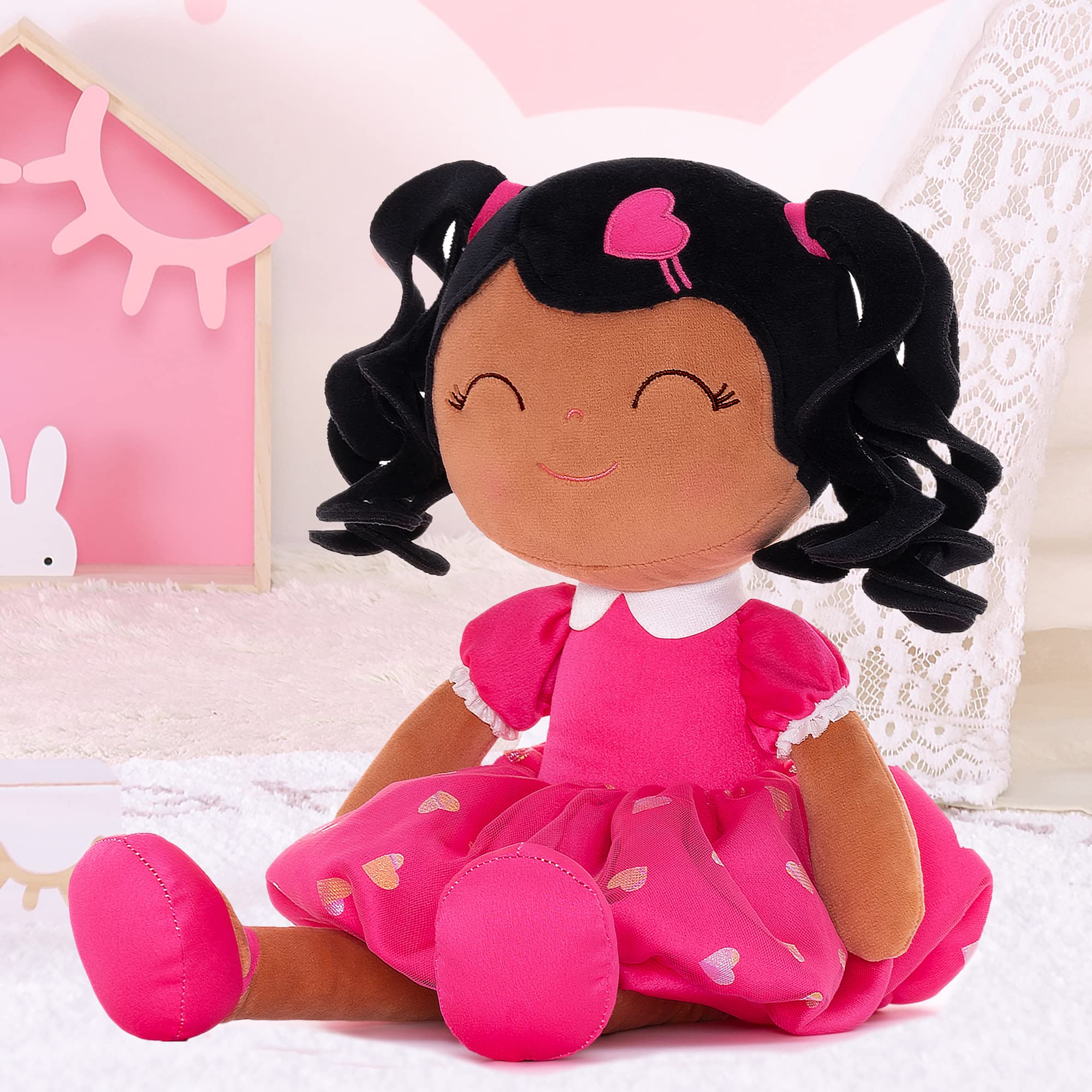 Foto 4 pulgar | Muñeca De Peluche Gloveleya Curly Girl De 16 Pulgadas Con Love Rose De Regalo - Venta Internacional.