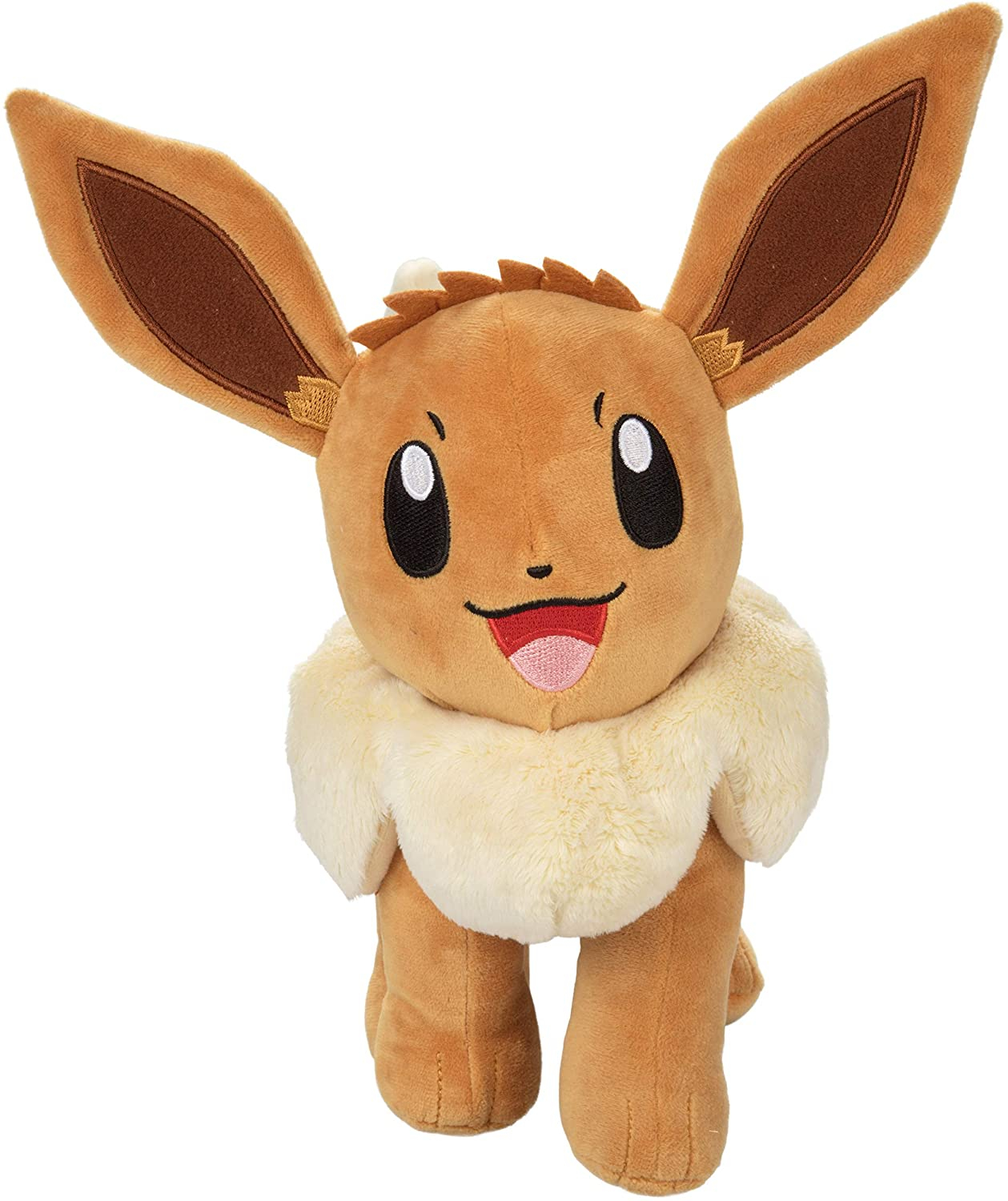 Foto 2 | Peluche de Peluche Pokémon Eevee Tamaño Grande de 12 Pulga - Venta Internacional