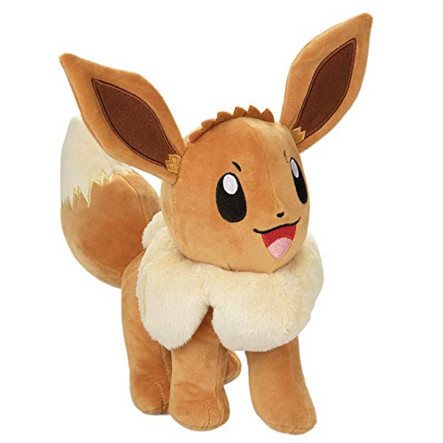 Foto 8 pulgar | Peluche de Peluche Pokémon Eevee Tamaño Grande de 12 Pulga - Venta Internacional