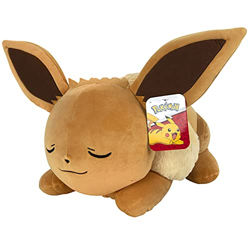 Peluche Pokémon Sleeping Eevee Adorable Compañero de Viaje - Venta Internacional