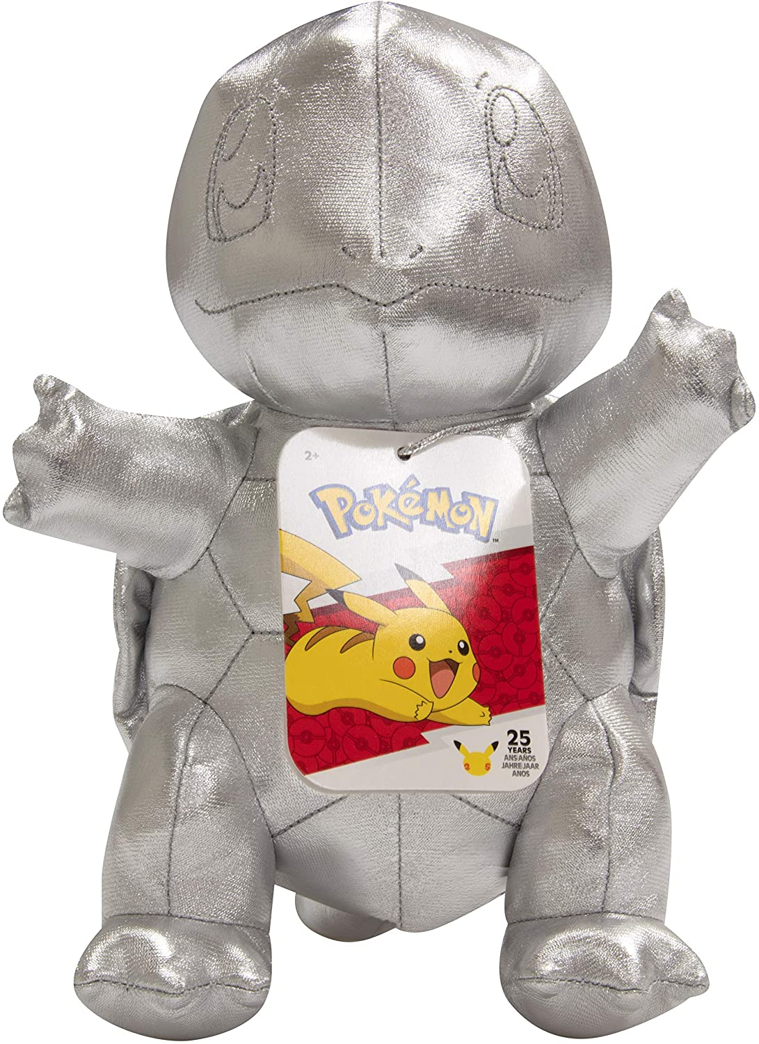 Peluche Pokémon 25th Celebration Squirtle Plateado 20 Cm - Venta Internacional