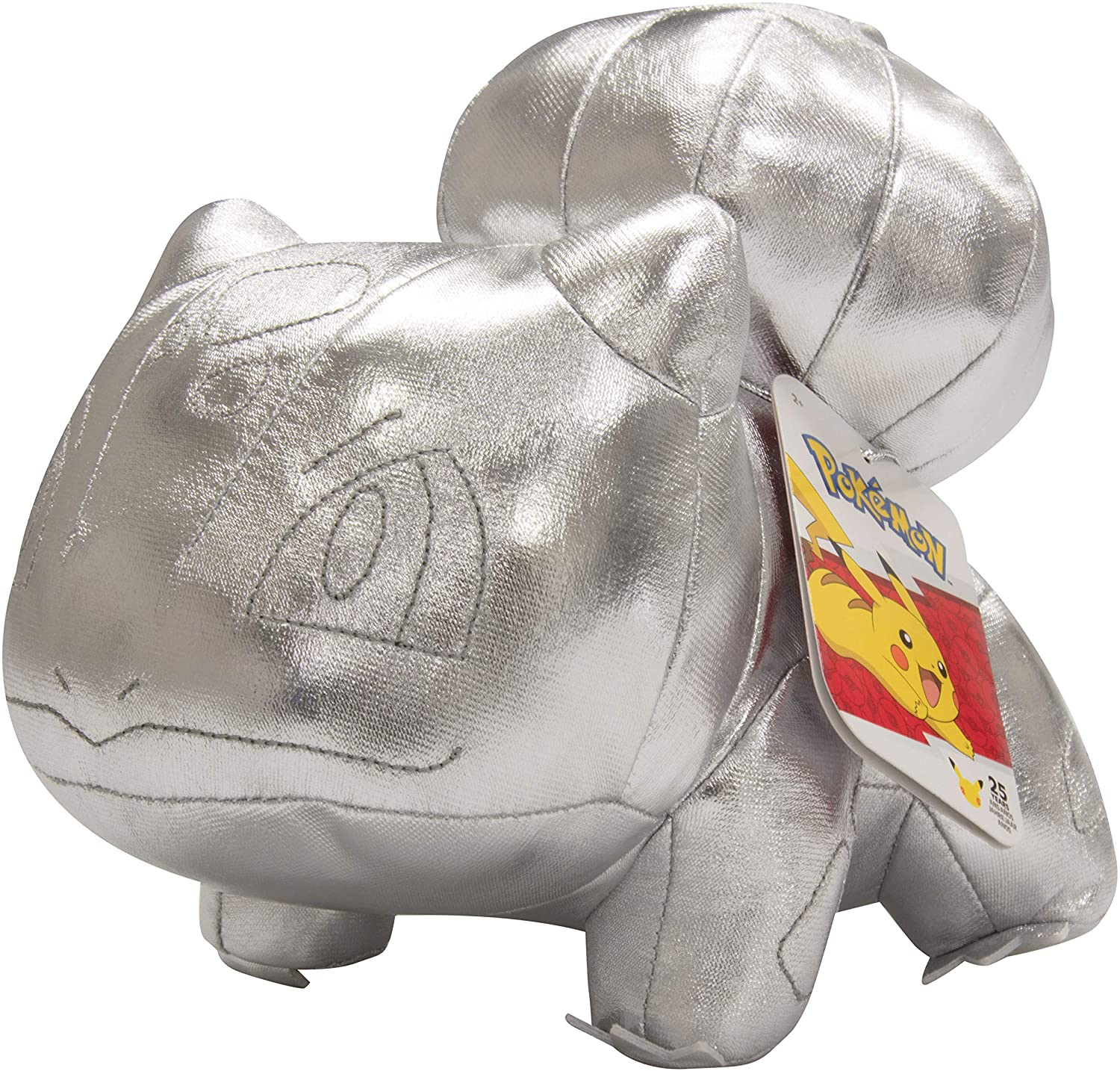 Peluche Plateado Bulbasaur Pokémon 25 Aniversario - Venta Internacional