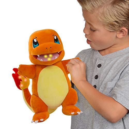 Foto 2 | Peluche Pokémon Flame Action Charmander con Luces y Sonido - Venta Internacional