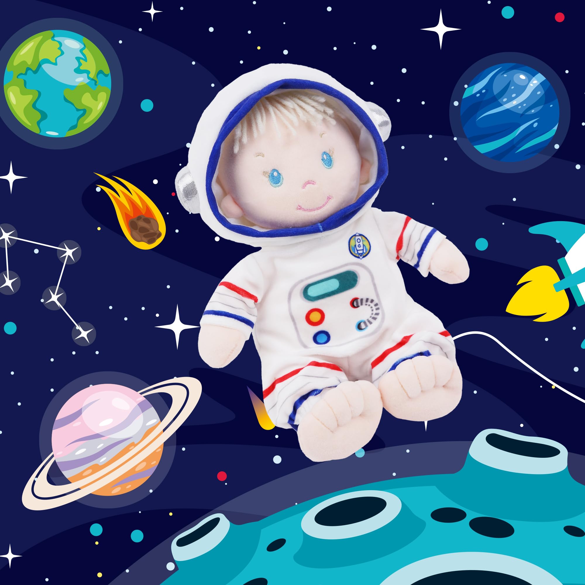 Foto 6 pulgar | Muñeca De Peluche June Garden Sweet Dolly Astronaut De 30 Cm Con Disfraz - Venta Internacional.