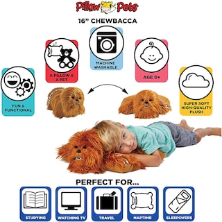 Foto 2 | Almohada de Peluche Para Mascotas Chewbacca Disney Star Wars - Venta Internacional