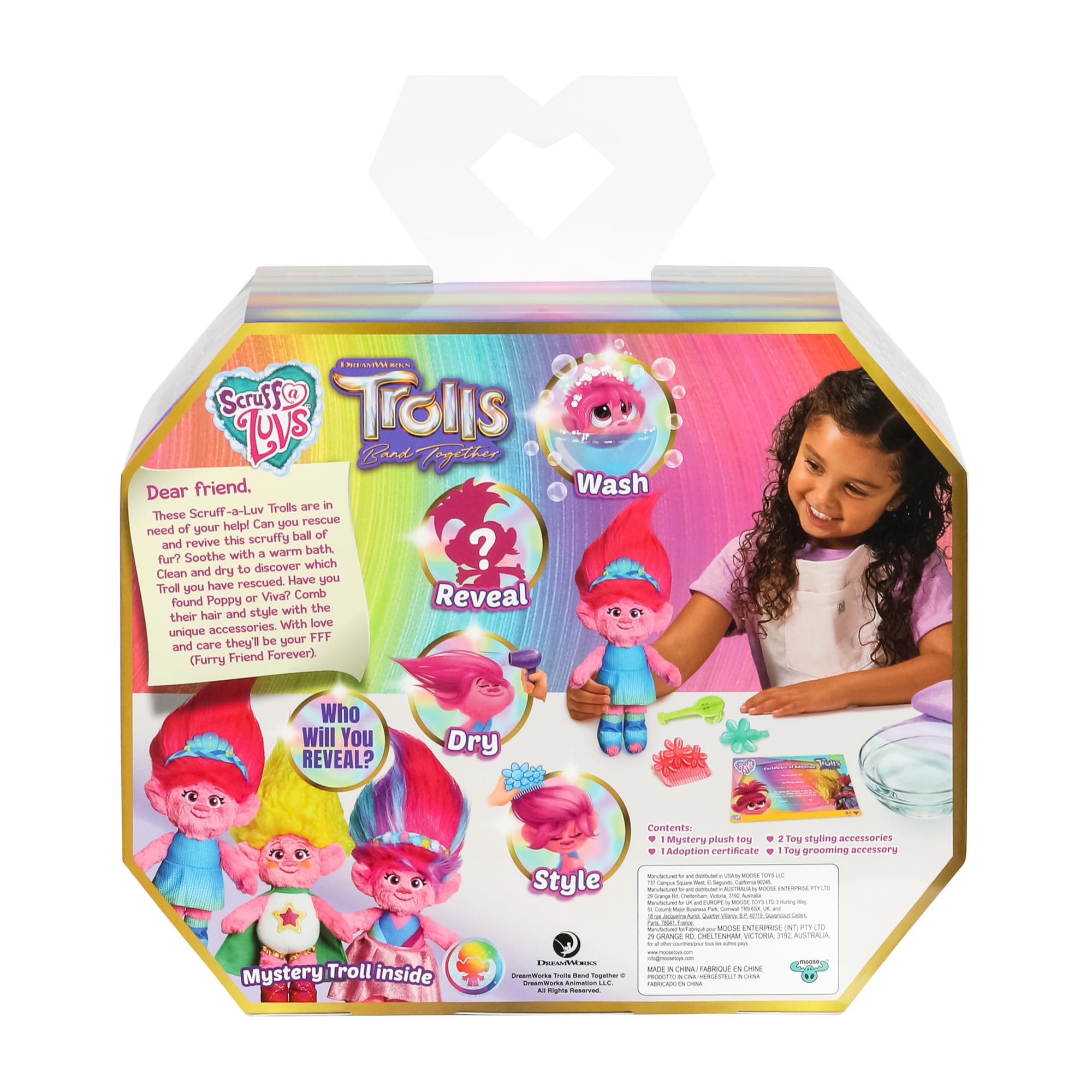 Foto 5 pulgar | Muñeca de Peluche Little Live Pets Scruff-A-Luvs Trolls Band Trolls - Venta Internacional