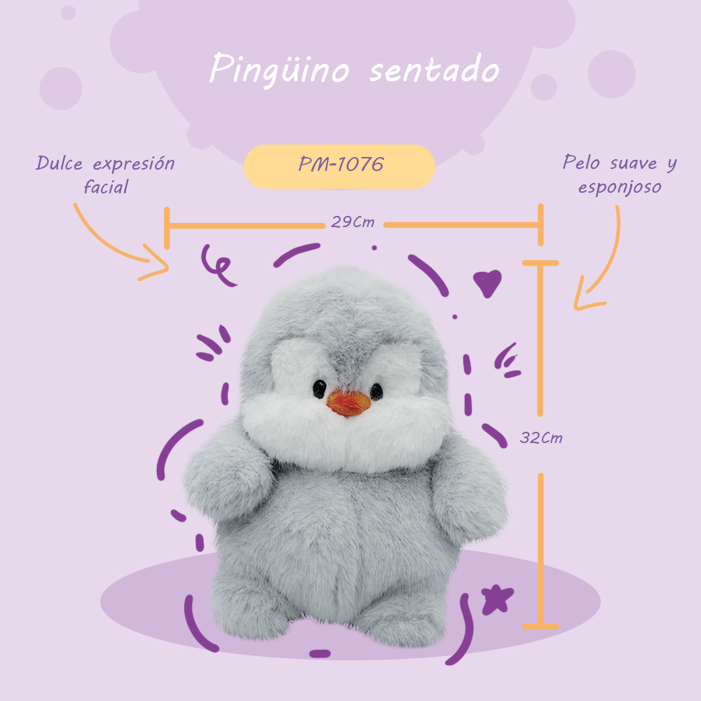 Foto 3 pulgar | Peluche Importadora La Merced de Pingüino