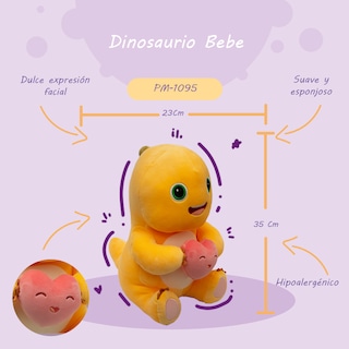 Foto 2 | Peluche Importadora La Merced de Dinosaurio