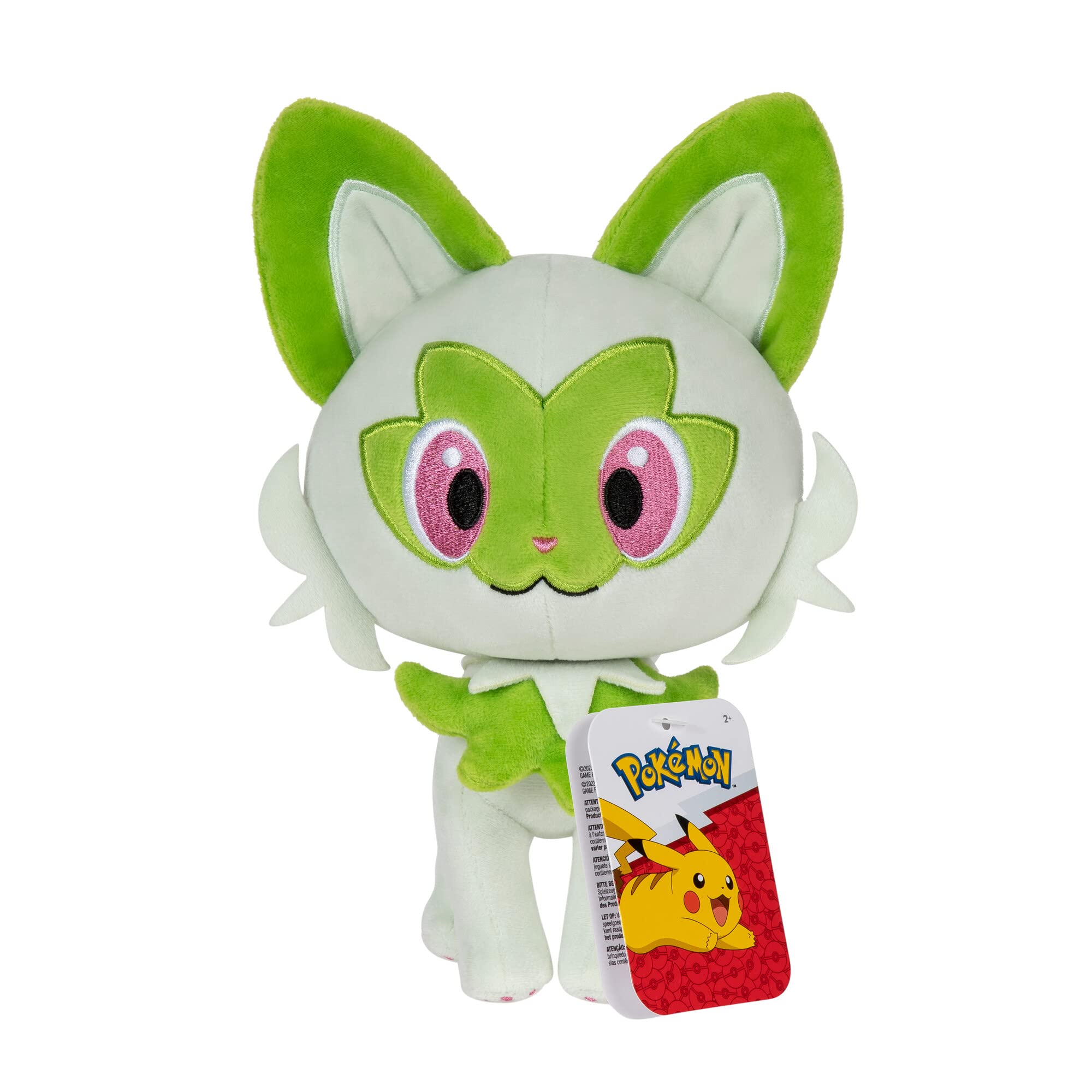 Peluche Pokémon Sprigatito de 20 cm con Licencia Oficial - Venta Internacional