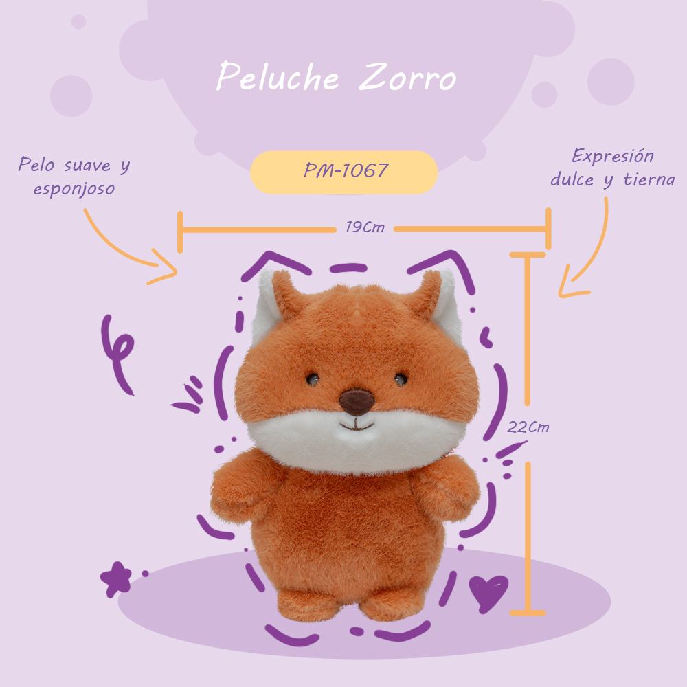 Foto 3 pulgar | Peluche Importadora La Merced de Zorrito