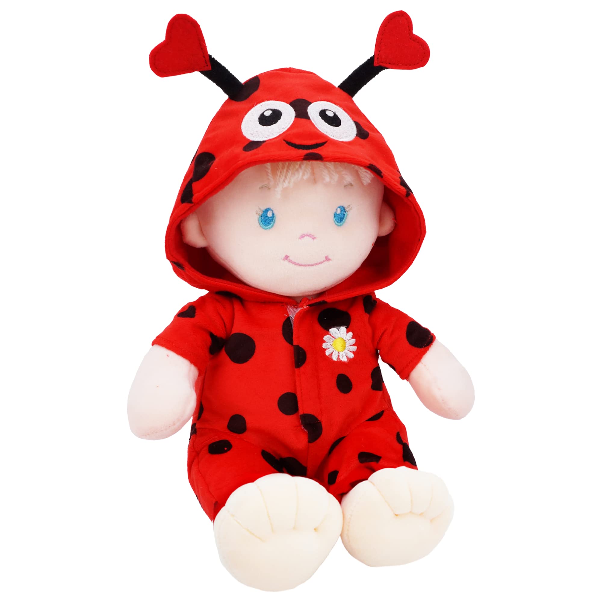 Foto 2 pulgar | Muñeca de Peluche June Garden Sweet Dolly Ladybug 30 cm - Venta Internacional