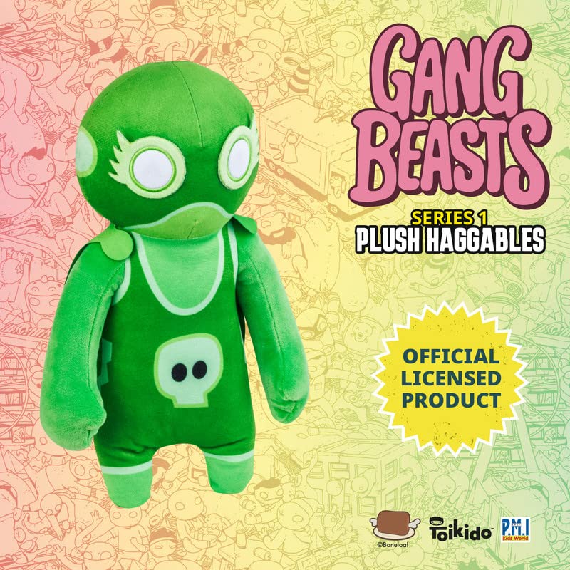 Foto 7 pulgar | Peluche Gang Beasts Green Wrestler 30 cm - Venta Internacional