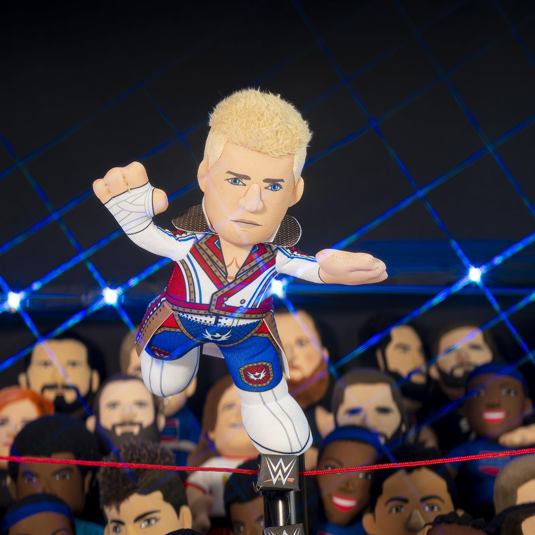 Foto 5 pulgar | Figura De Peluche Bleacher Creatures Wwe Cody Rhodes De 10 Cm De Altura - Venta Internacional