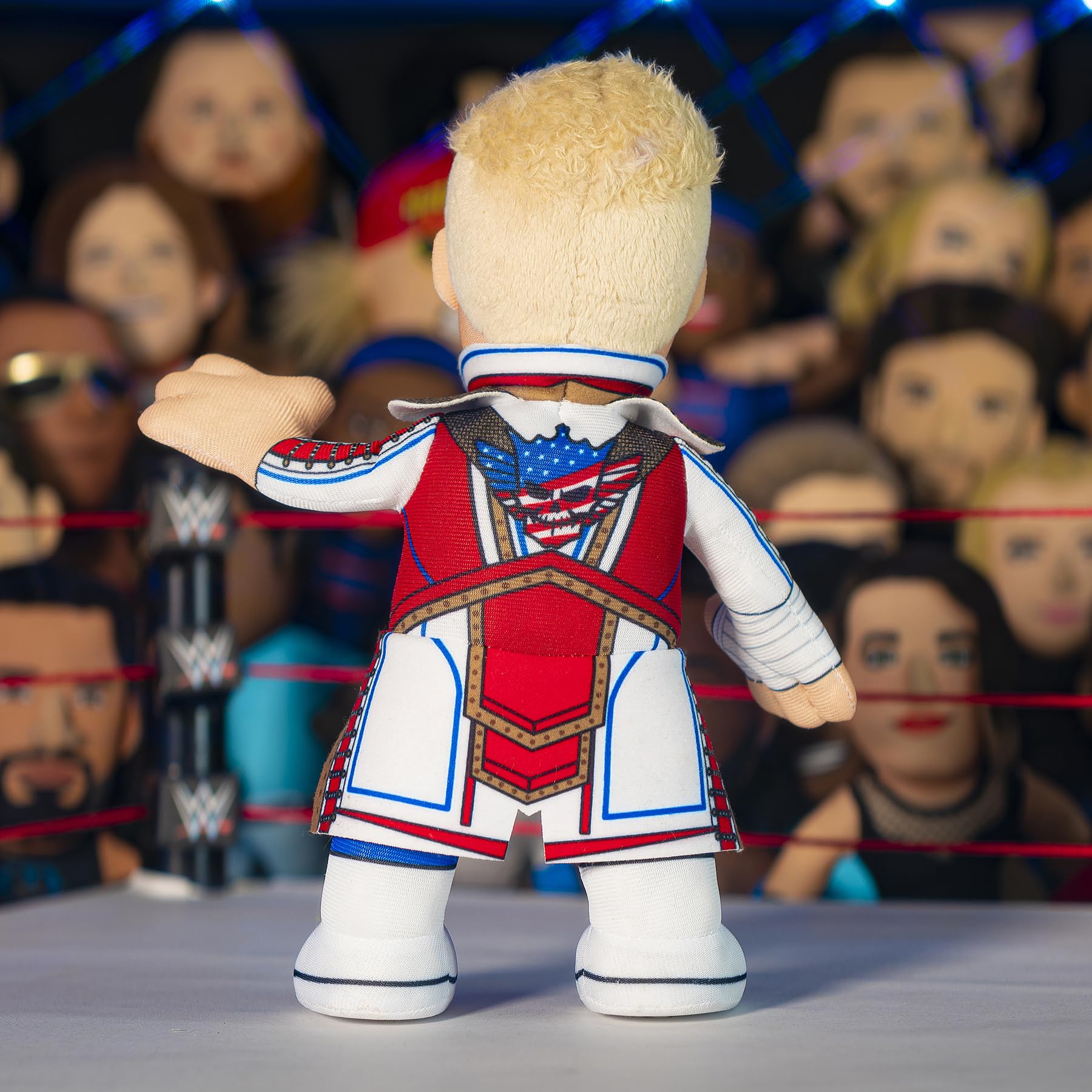 Foto 7 pulgar | Figura De Peluche Bleacher Creatures Wwe Cody Rhodes De 10 Cm De Altura - Venta Internacional