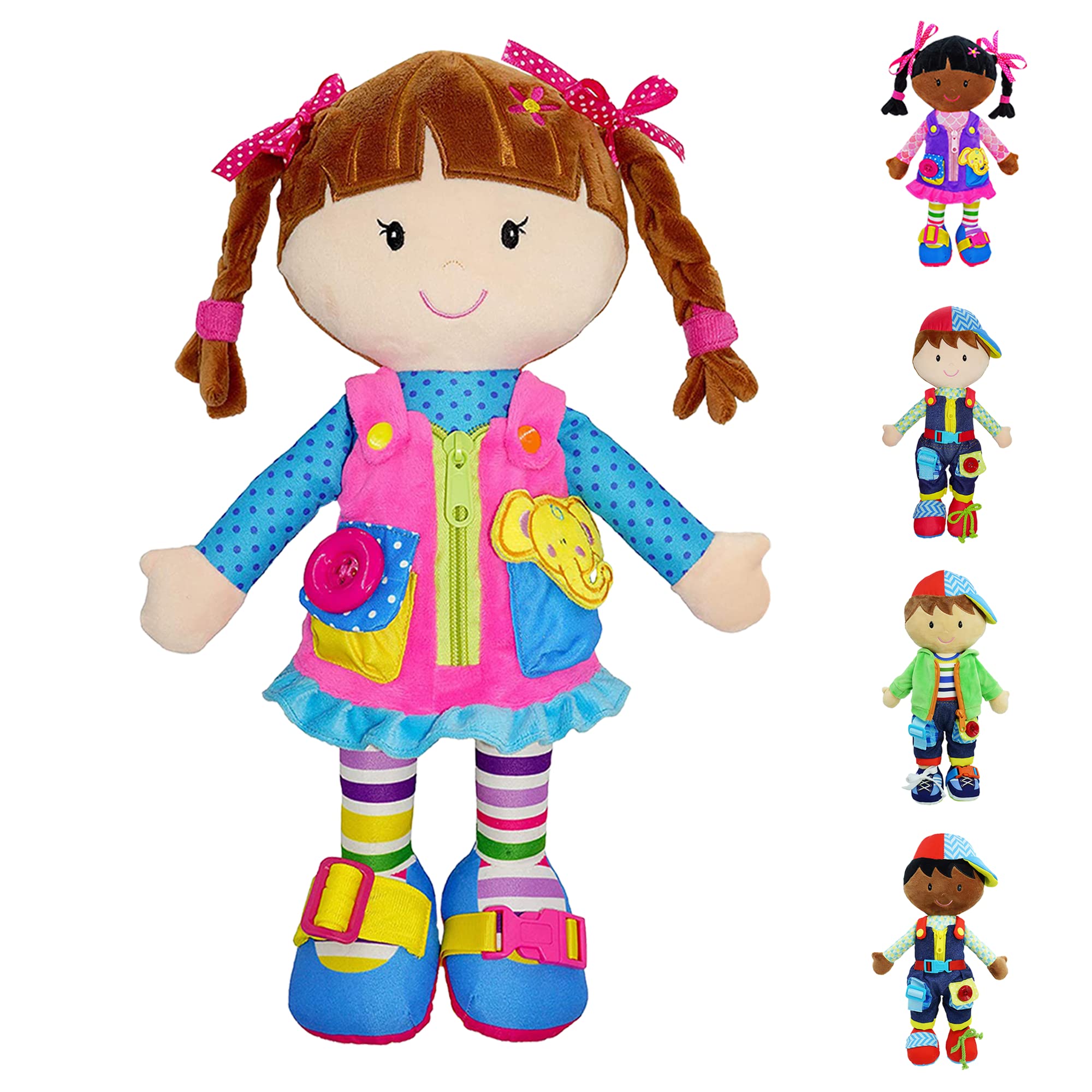 Foto 2 pulgar | Muñeca de Peluche Educativa June Garden Dressy Friends - Venta Internacional