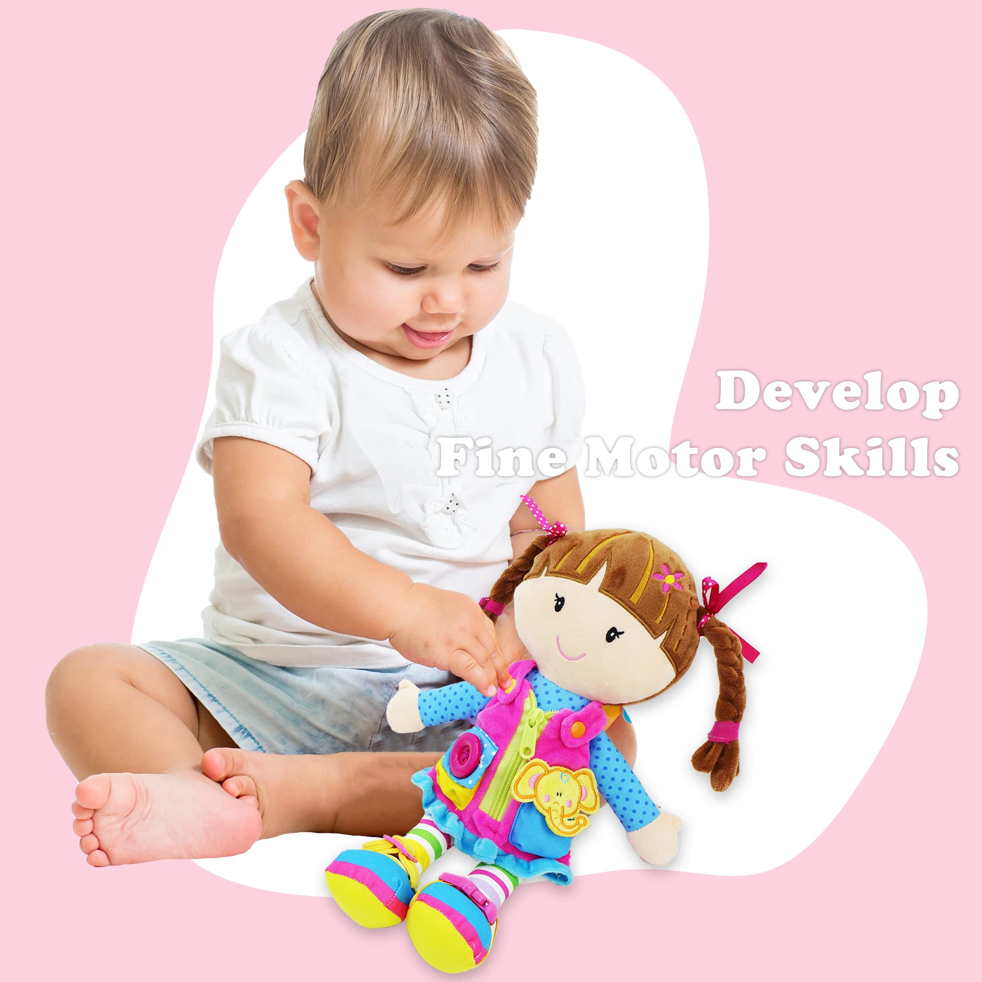 Foto 5 pulgar | Muñeca de Peluche Educativa June Garden Dressy Friends - Venta Internacional