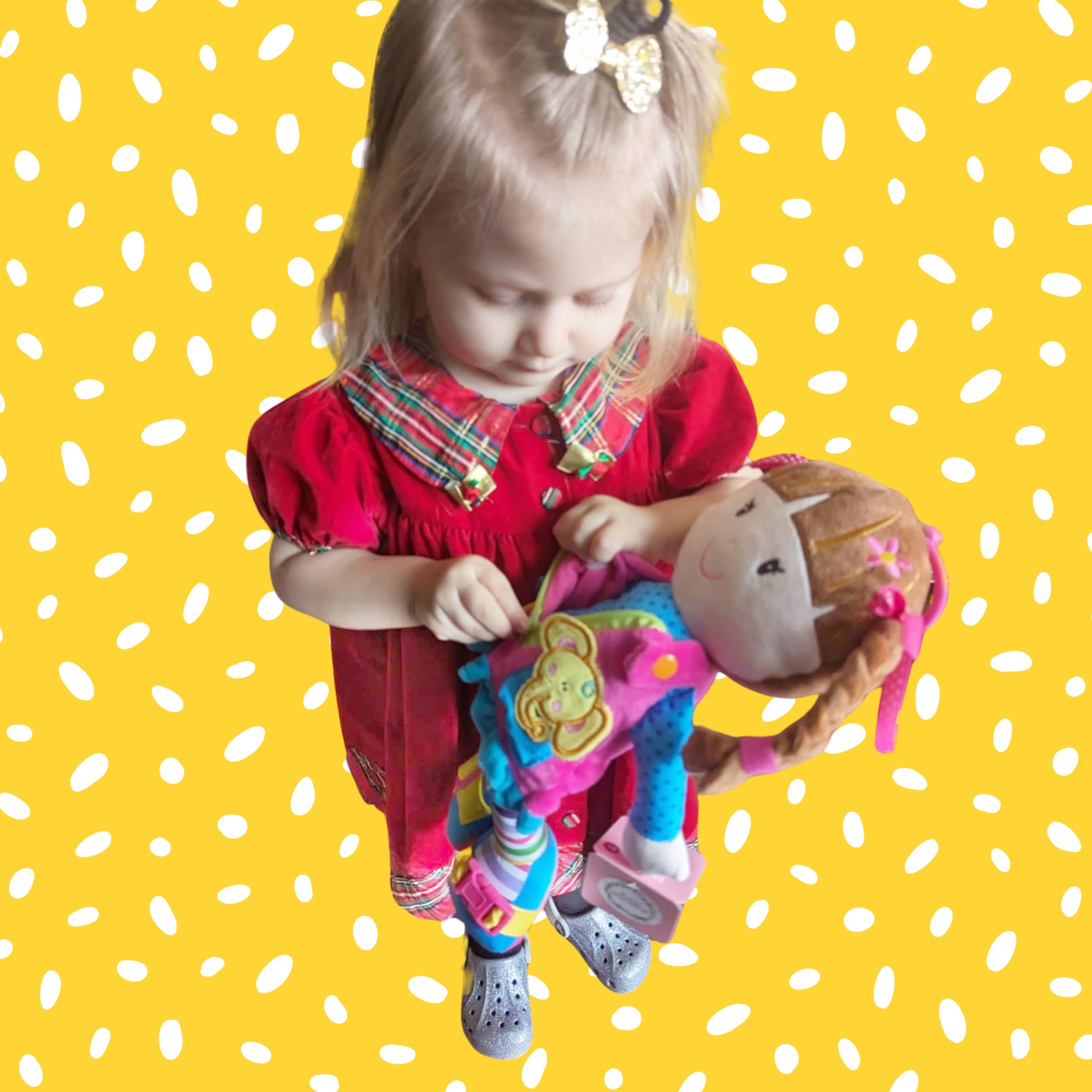Foto 7 pulgar | Muñeca de Peluche Educativa June Garden Dressy Friends - Venta Internacional