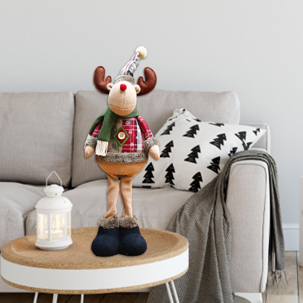 Foto 3 | Set de Muñecos de Peluche Navideños de 3 Piezas con Forma de Reno/Papá Noel/Muñeco de Nieve - Venta Internacional