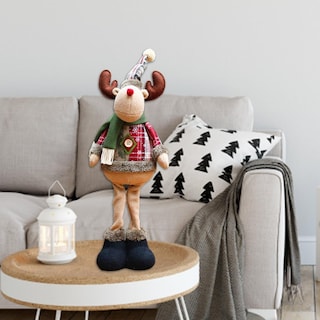 Foto 3 | Set de Muñecos de Peluche Navideños de 3 Piezas con Forma de Reno/Papá Noel/Muñeco de Nieve - Venta Internacional