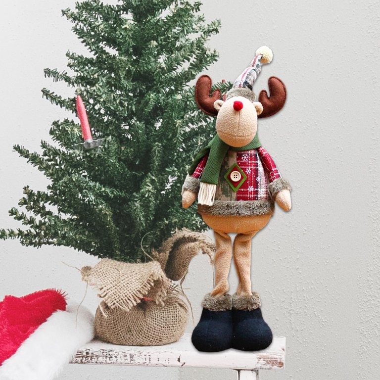 Foto 5 pulgar | Set de Muñecos de Peluche Navideños de 3 Piezas con Forma de Reno/Papá Noel/Muñeco de Nieve - Venta Internacional