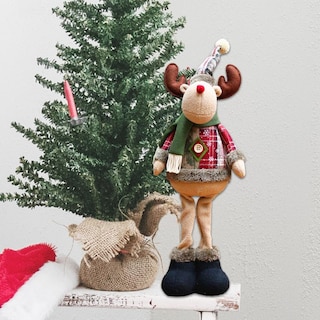 Foto 4 | Set de Muñecos de Peluche Navideños de 3 Piezas con Forma de Reno/Papá Noel/Muñeco de Nieve - Venta Internacional