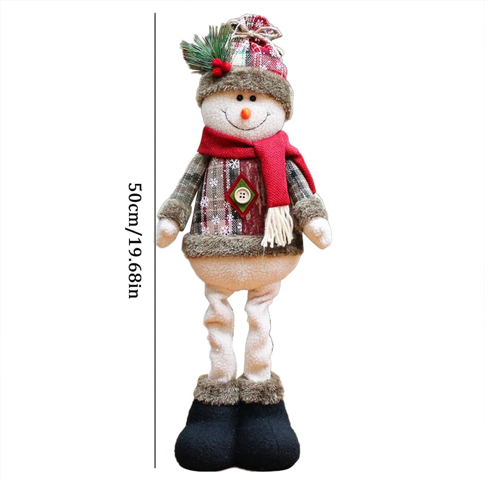 Foto 6 pulgar | Set de Muñecos de Peluche Navideños de 3 Piezas con Forma de Reno/Papá Noel/Muñeco de Nieve - Venta Internacional