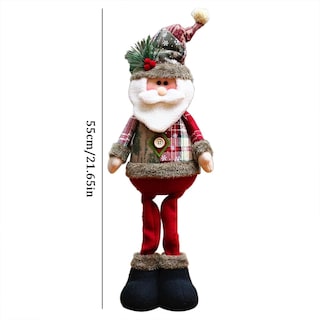 Foto 6 | Set de Muñecos de Peluche Navideños de 3 Piezas con Forma de Reno/Papá Noel/Muñeco de Nieve - Venta Internacional