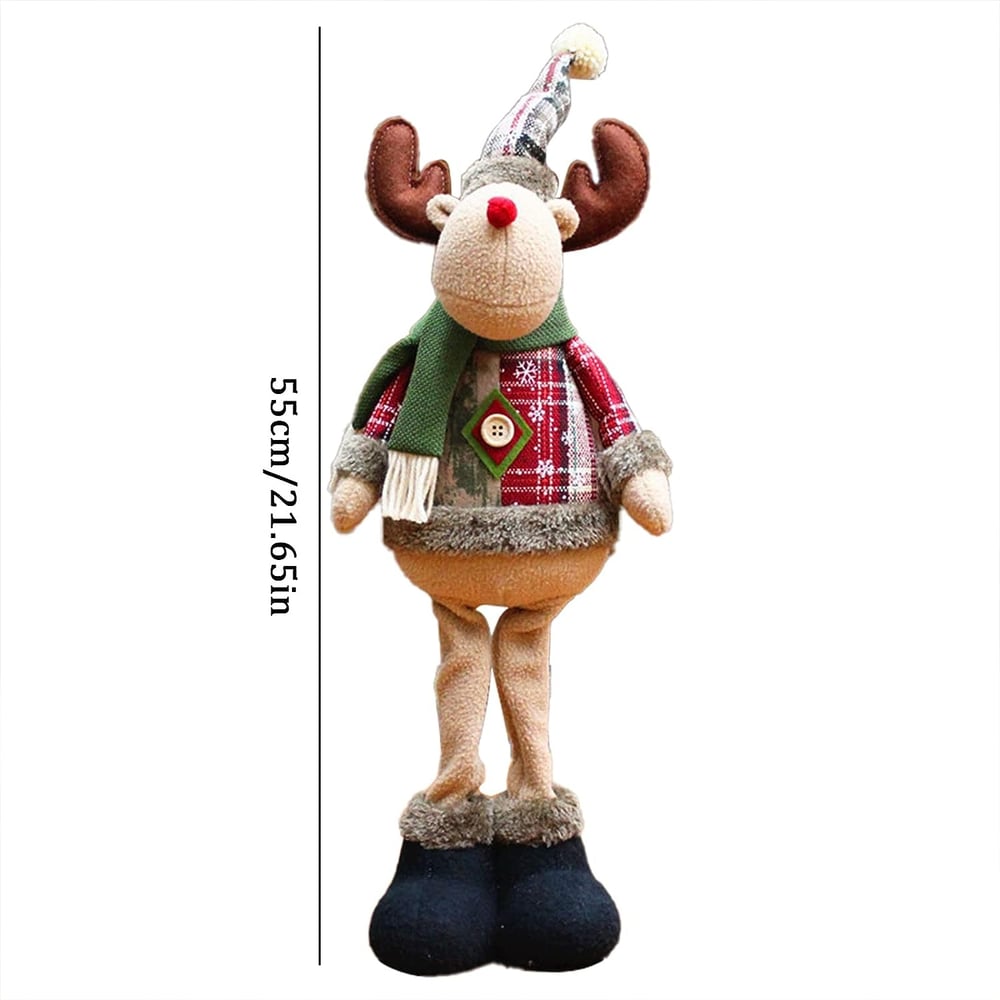 Foto 8 pulgar | Set de Muñecos de Peluche Navideños de 3 Piezas con Forma de Reno/Papá Noel/Muñeco de Nieve - Venta Internacional