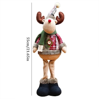 Foto 7 | Set de Muñecos de Peluche Navideños de 3 Piezas con Forma de Reno/Papá Noel/Muñeco de Nieve - Venta Internacional