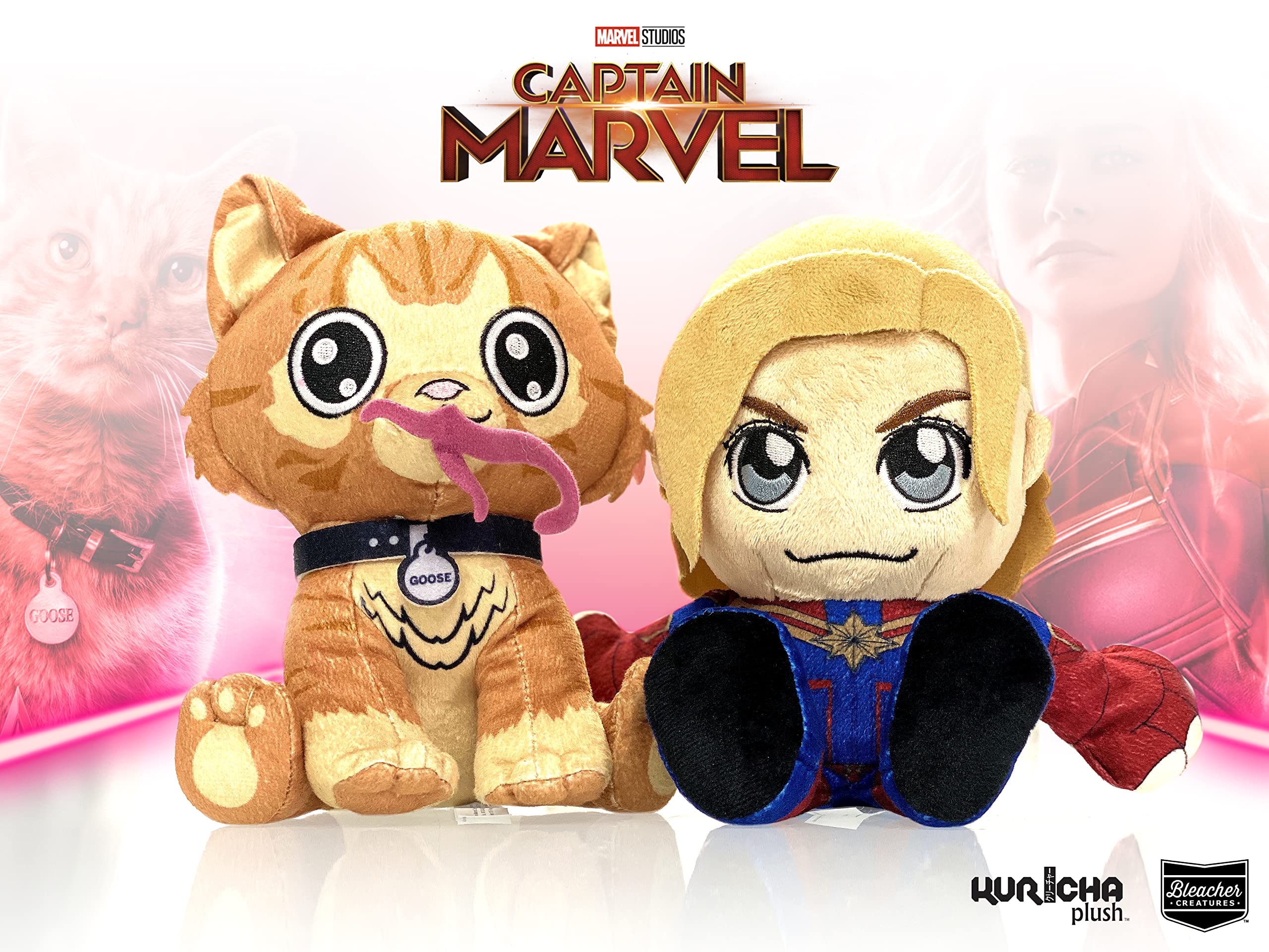 Foto 6 pulgar | Peluche Bleacher Creatures Marvel Captain Marvel de 8 Pulgadas - Venta Internacional