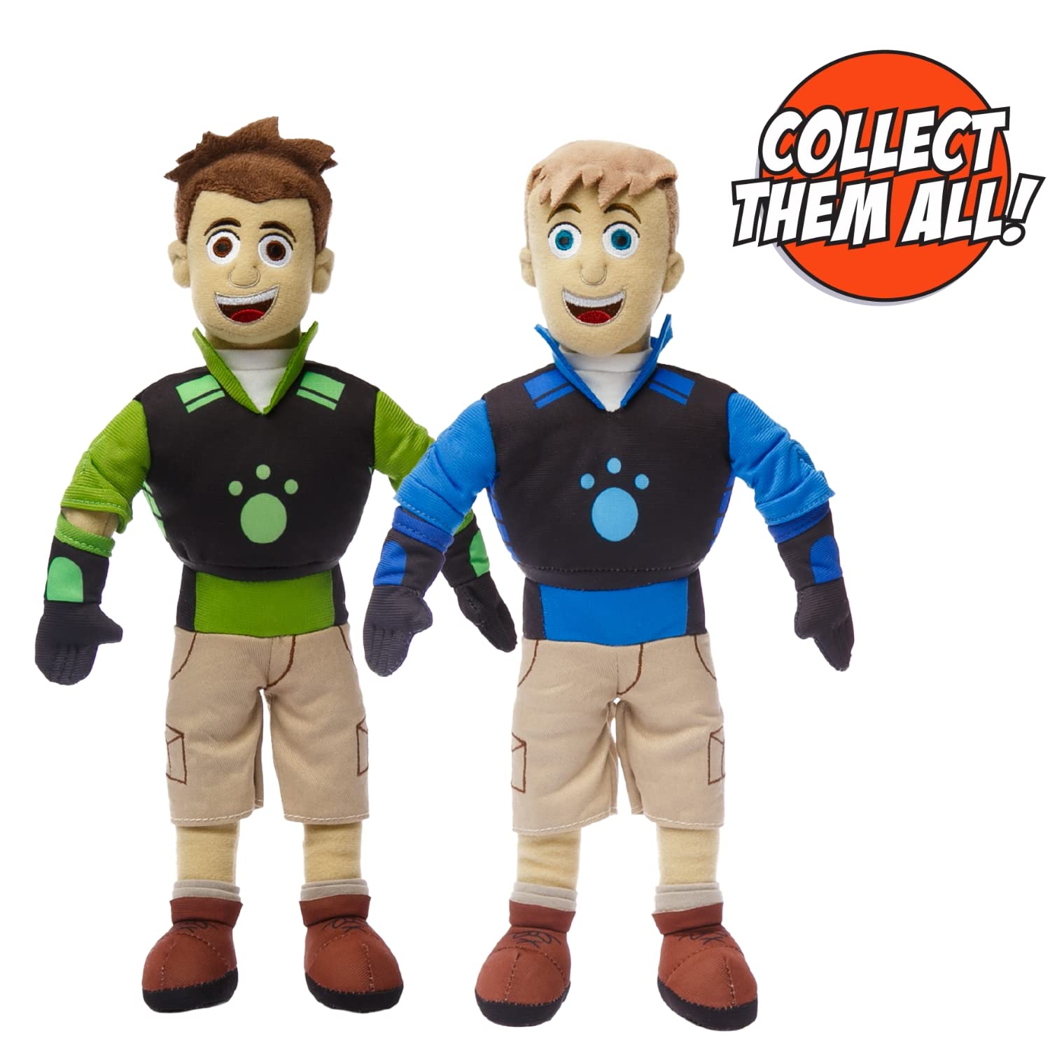 Foto 5 pulgar | Muñecos de Peluche Mighty Mojo Wild Kratts Chris & Martin - Venta Internacional