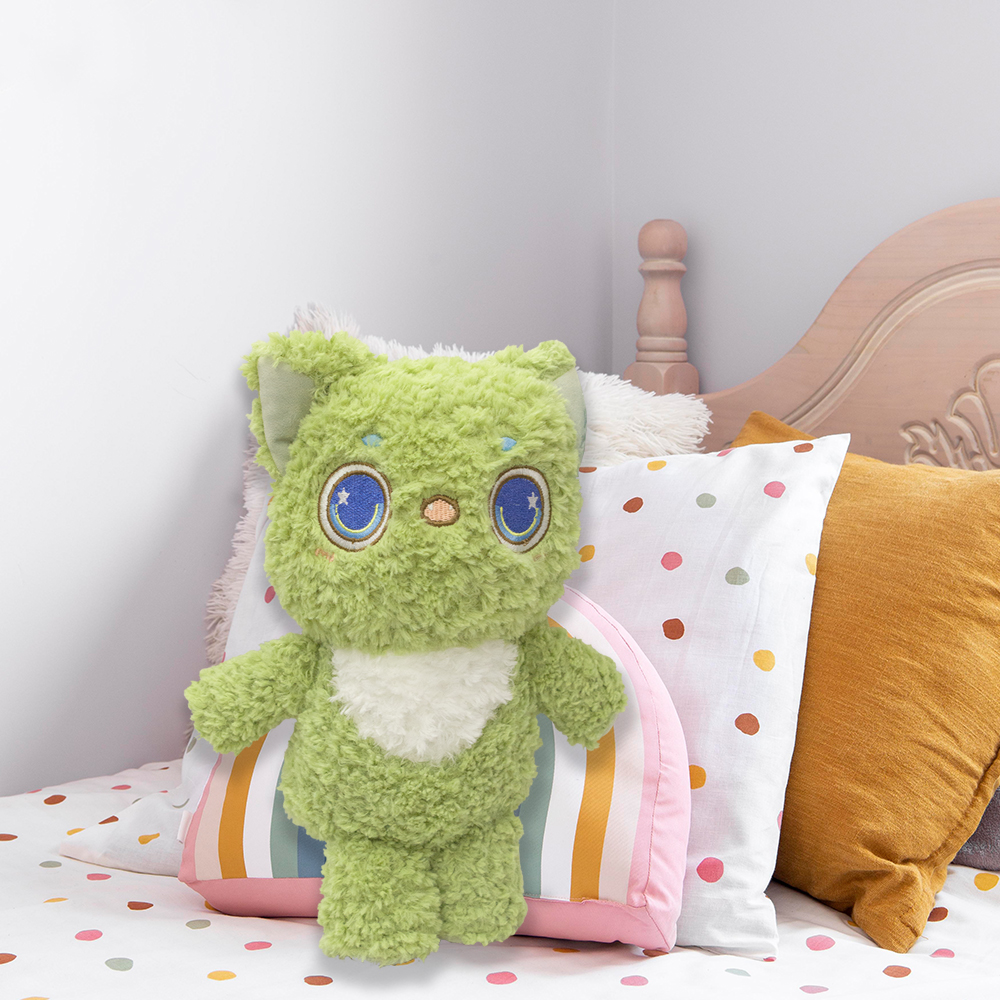 Foto 5 pulgar | Oso De Peluche Verde Tierno Pelaje Colorido Y Divertido Detalle