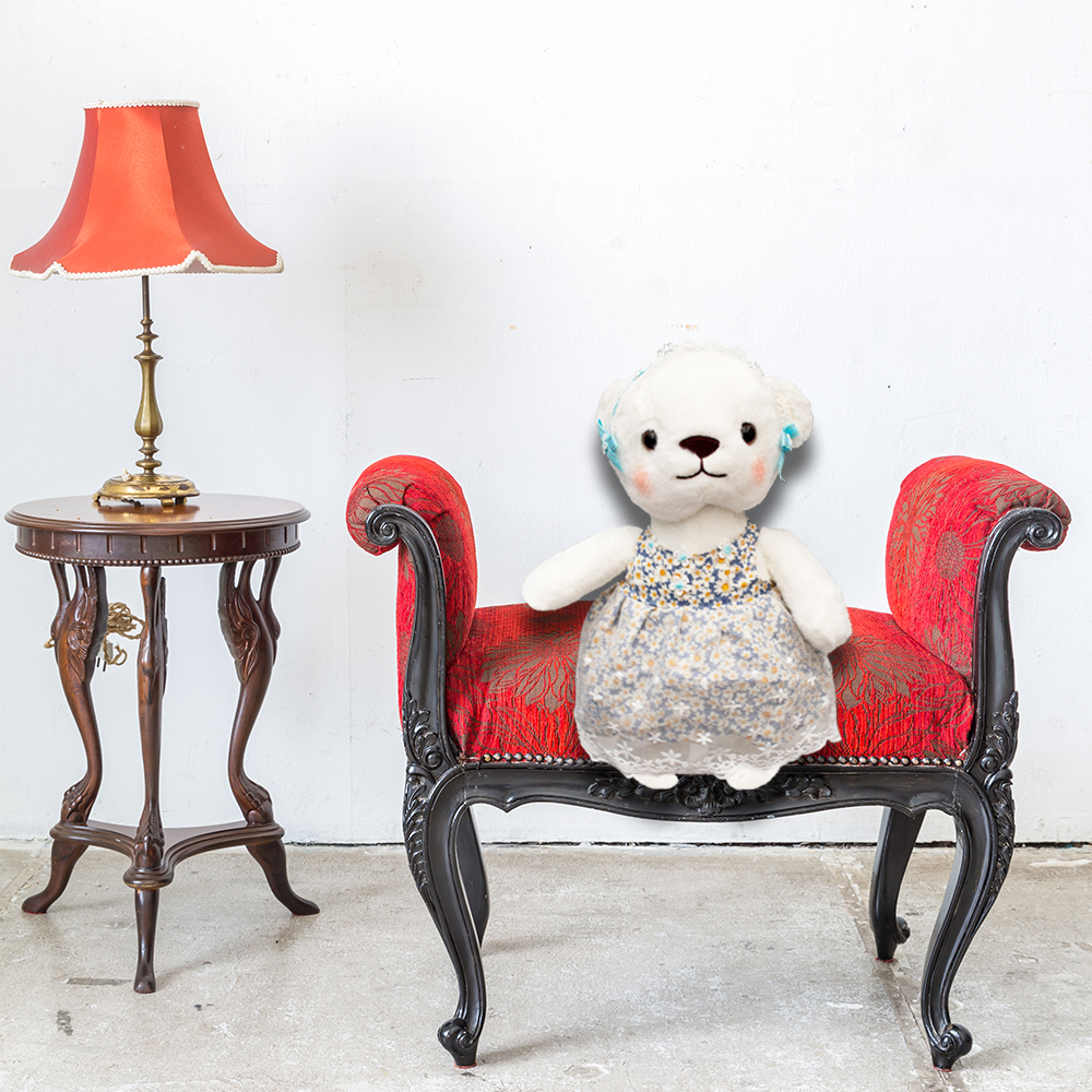 Foto 5 pulgar | Osita de Peluche con Vestido Floreado