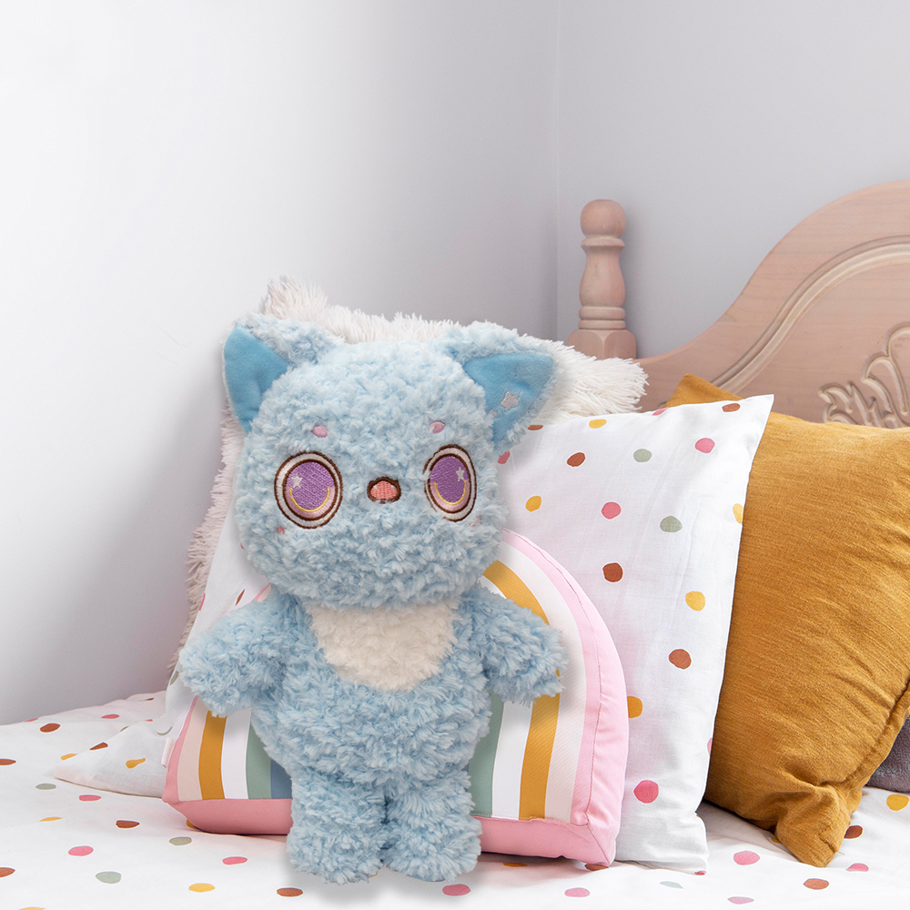 Foto 5 pulgar | Oso De Peluche Azul Tierno Pelaje Colorido Y Divertido Detalle