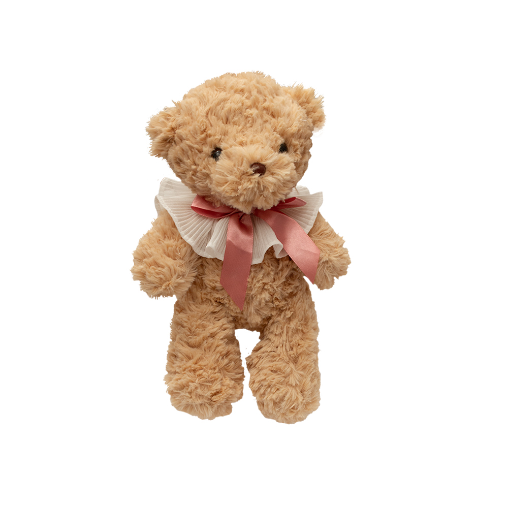 Osito De Peluche Vintage Beige Tierno Y Suave Detalle 30cm