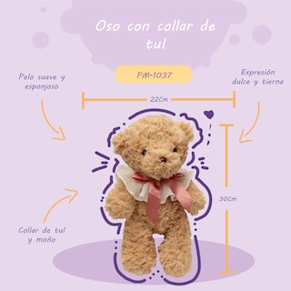 Foto 2 | Osito De Peluche Vintage Beige Tierno Y Suave Detalle 30cm