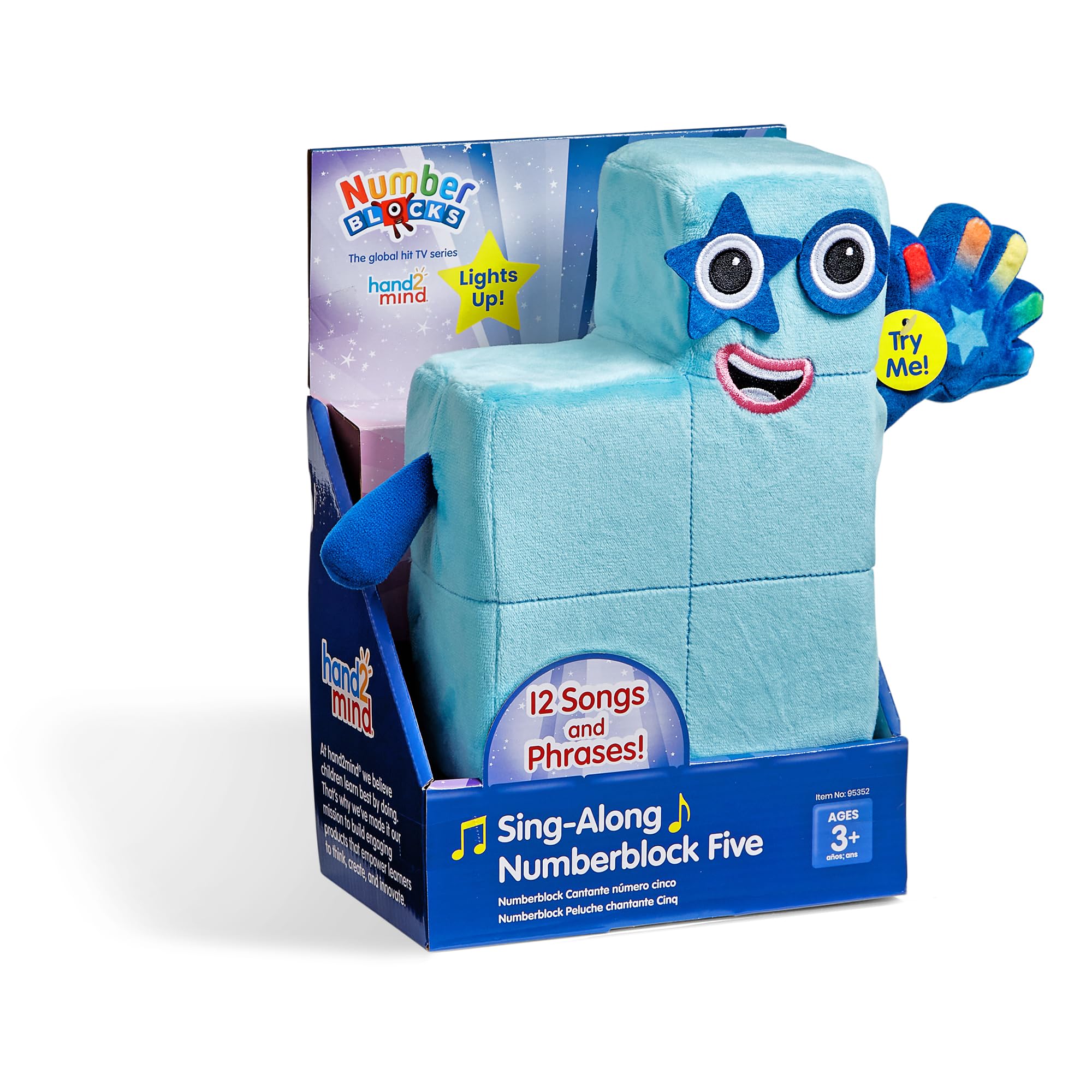 Foto 2 pulgar | Peluche Hand2mind Sing-along Numberblock Five con Luz - Venta Internacional