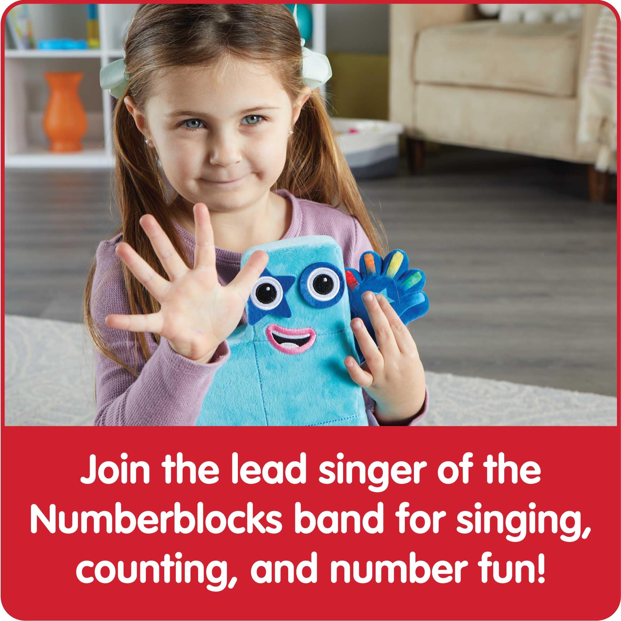 Foto 7 pulgar | Peluche Hand2mind Sing-along Numberblock Five con Luz - Venta Internacional