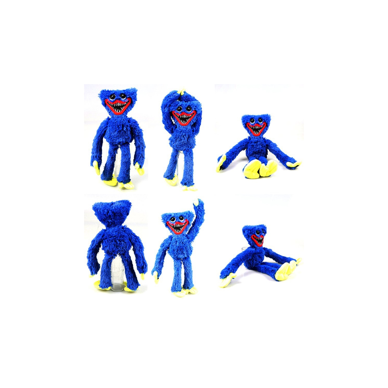 Foto 2 pulgar | Peluche Poppy Playtime Huggy Wuggy 40 Cm Azul Y Rosa - Venta Internacional