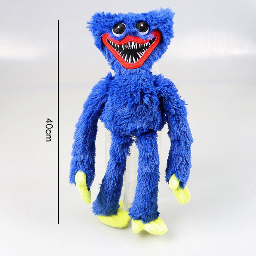 Foto 3 pulgar | Peluche Poppy Playtime Huggy Wuggy 40 Cm Azul Y Rosa - Venta Internacional
