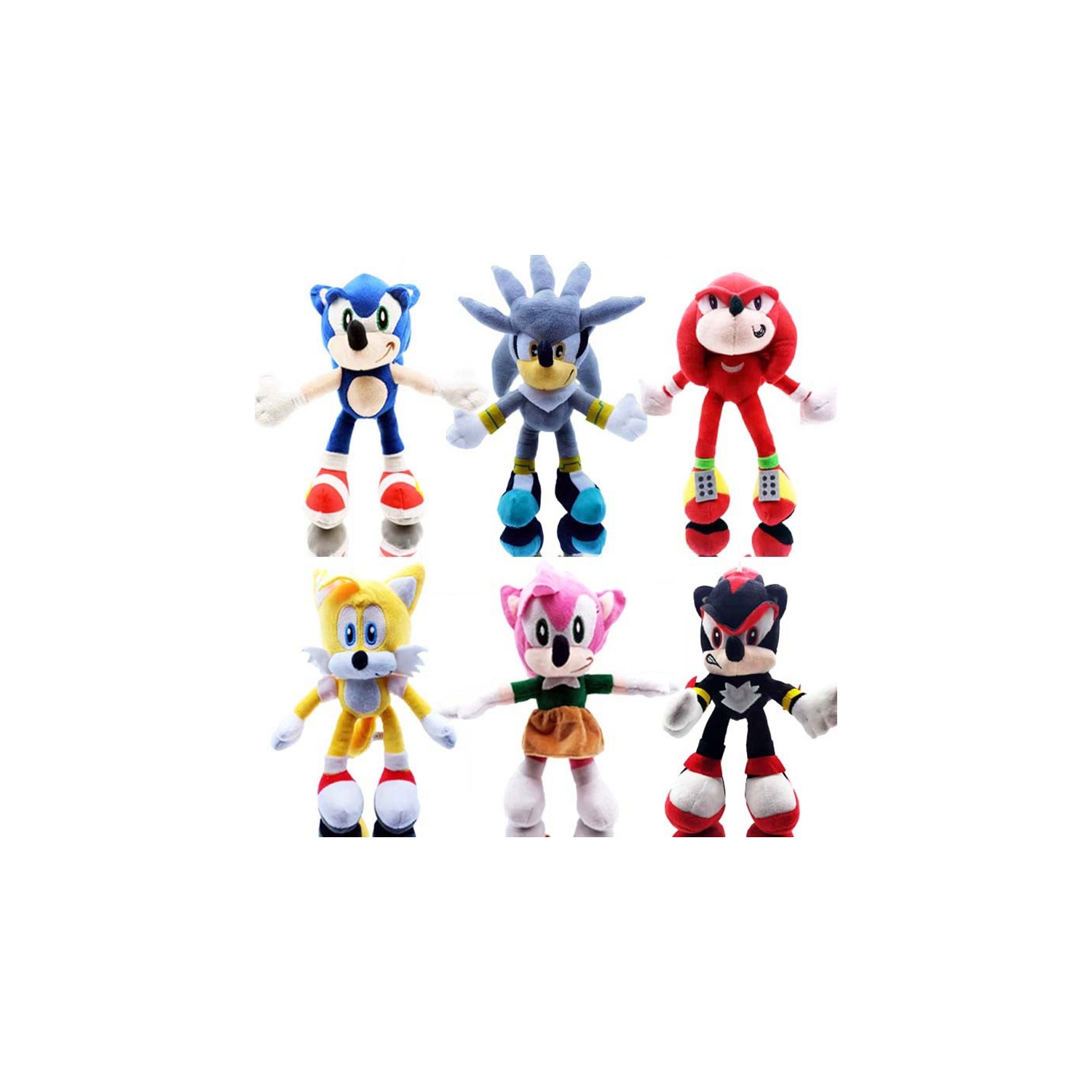 Foto 2 pulgar | Set de Juguetes de Peluche Sonic The Hedgehog 20 Cm Juego de 6 - Venta Internacional