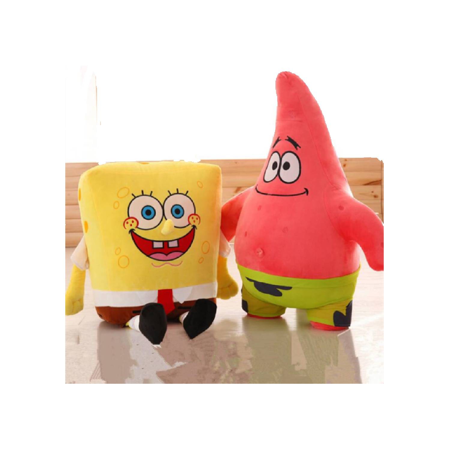 Foto 2 pulgar | Set de Peluches con Forma de Estrella de Bob Esponja Y Patricio 35 cm 2 Piezas - Venta Internacional