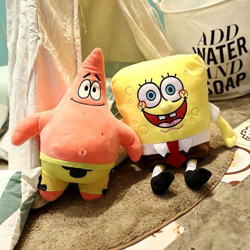 Foto 3 pulgar | Set de Peluches con Forma de Estrella de Bob Esponja Y Patricio 35 cm 2 Piezas - Venta Internacional
