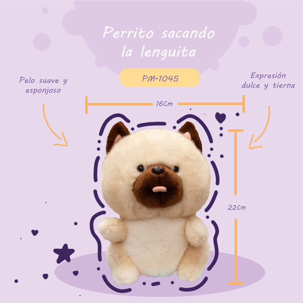 Foto 3 pulgar | Peluche De Perrito Tierno Esponjoso Y Suave 22cm