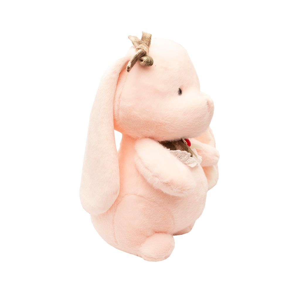 Foto 4 pulgar | Conejito De Peluche Vintage 35cm Suave Y Esponjoso Color Rosa