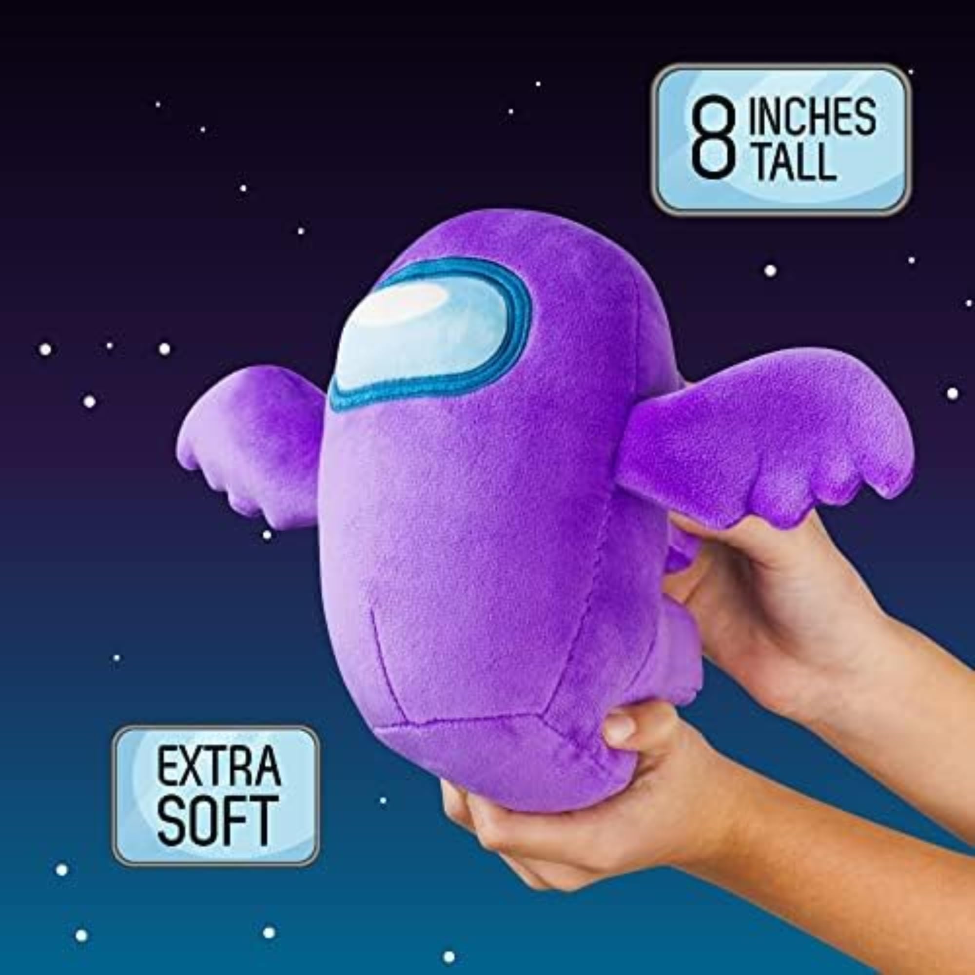Foto 6 pulgar | Muñeco de Peluche Among Us Púrpura Ángel 30 cm - Venta Internacional
