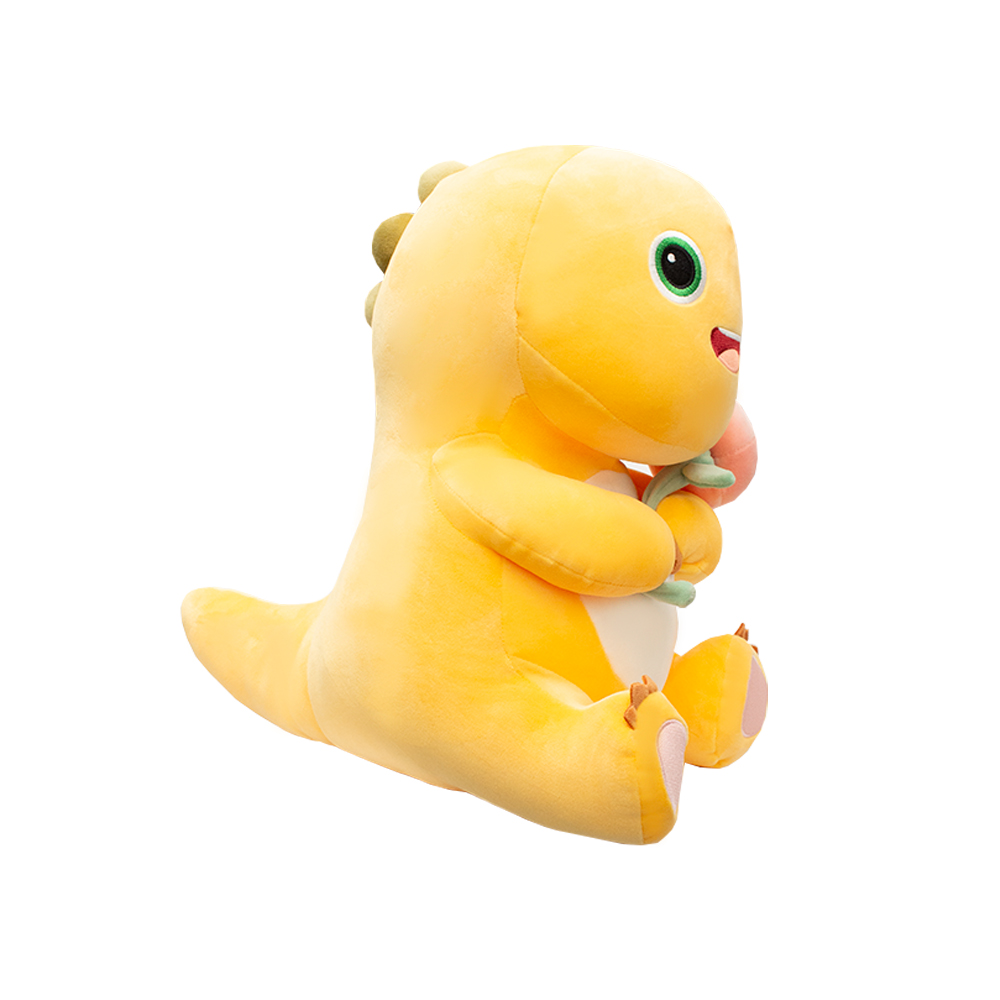 Foto 4 pulgar | Dinosaurio de Peluche con Flor Amarillo