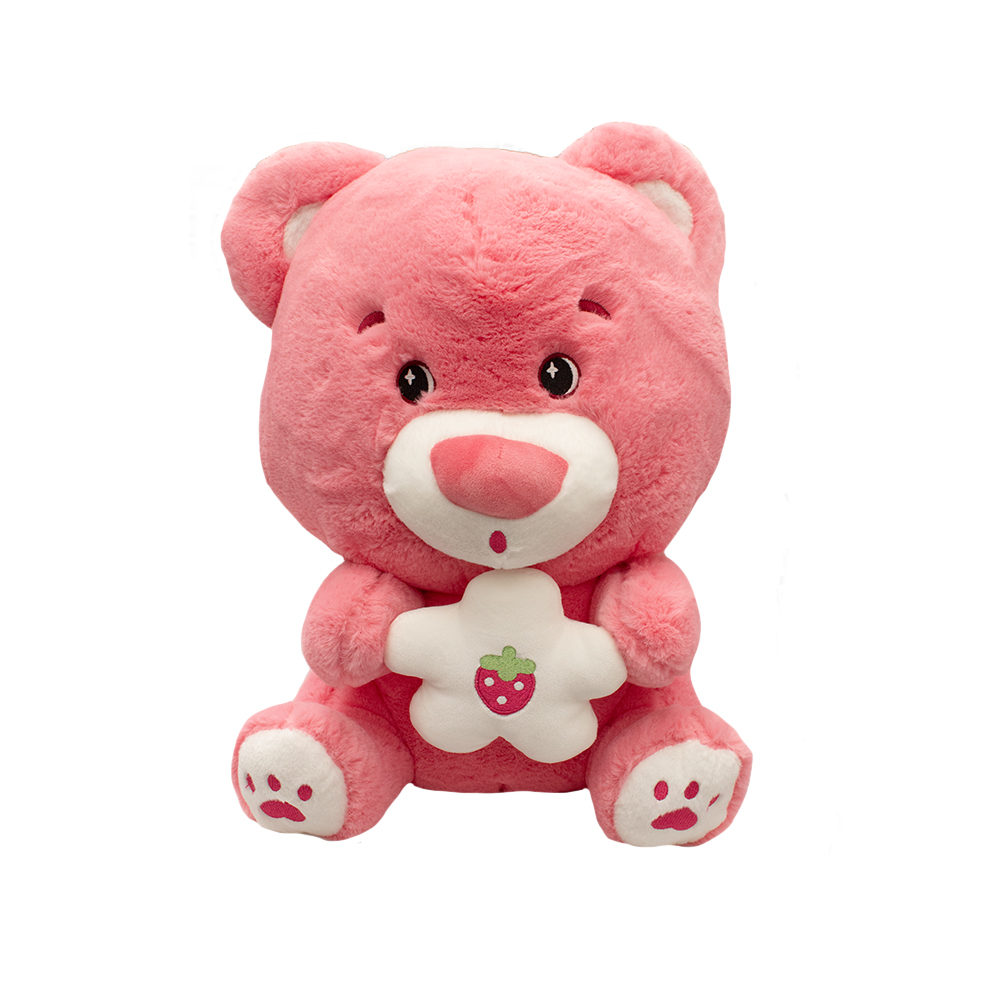 Oso Tierno De Peluche Con Flor Super Suave Y Esponjoso 33cm