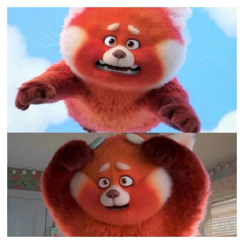 Foto 6 pulgar | Peluche Disney Pixar Panda Rojo 33cm - Venta Internacional