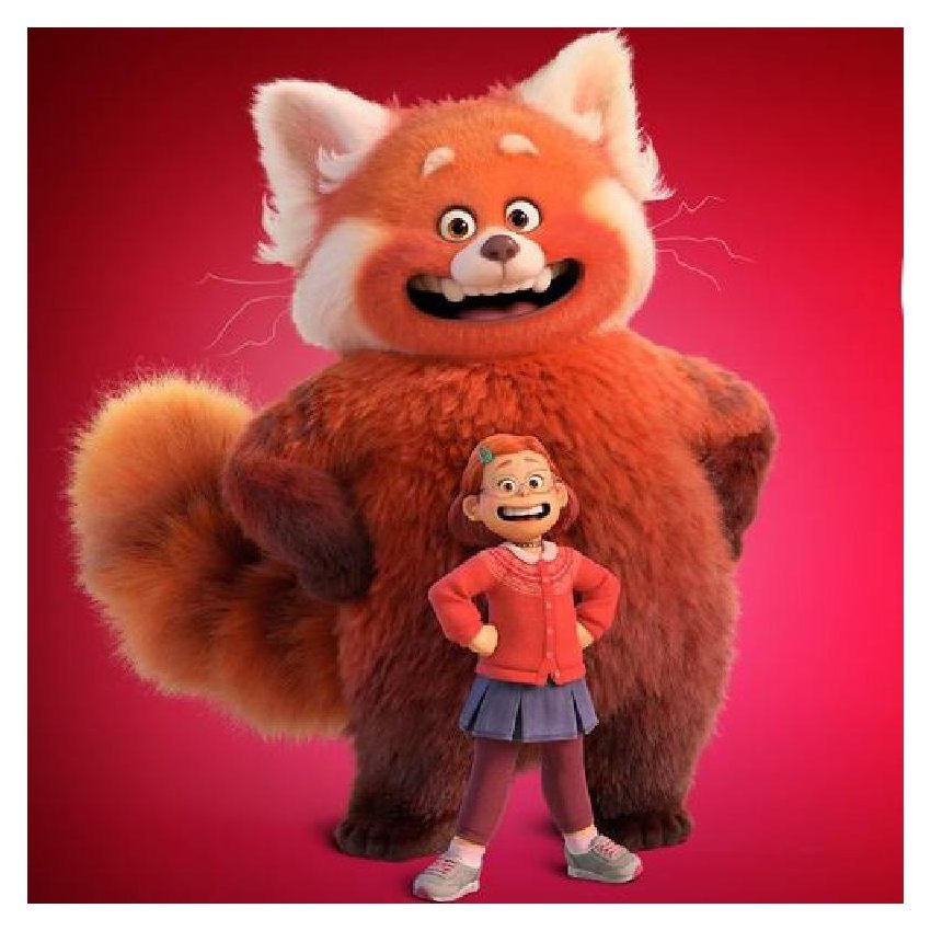 Foto 7 pulgar | Peluche Disney Pixar Panda Rojo 33cm - Venta Internacional